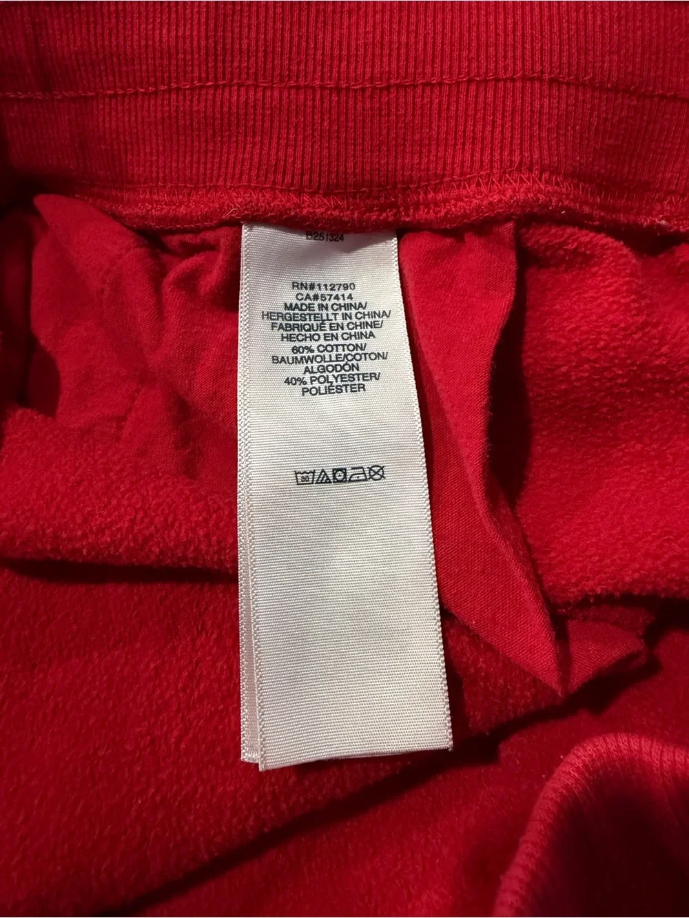 True Religion Red Fleece Shorts Horseshoe Logo Sz S — No Drawstring